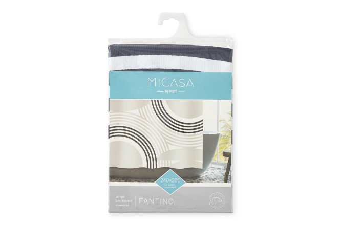 Штора для ванной MICASA Fantino 240x200 см