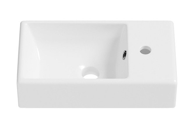 Изображение товара Раковина накладная WC Area 151801000 правая 40х14х22 см фарфор