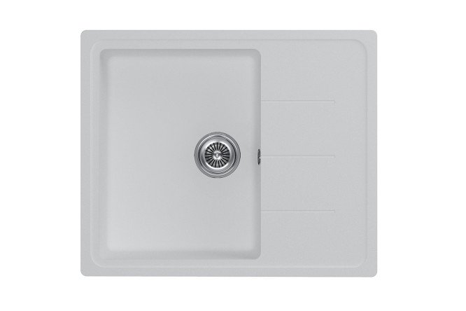 Мойка врезная KuchenSTERN Ku-Granit FLUG 45 108WH10 с крылом 61.5х50х20 см