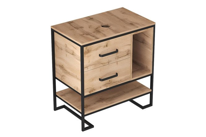 Изображение товара Тумба 1Marka Grunge Loft 80 см, цвет дуб вотан