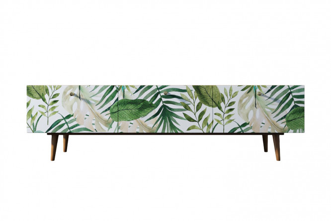 Изображение товара Тумба под TV Berber с коричневым каркасом и максимальной нагрузкой 10 кг