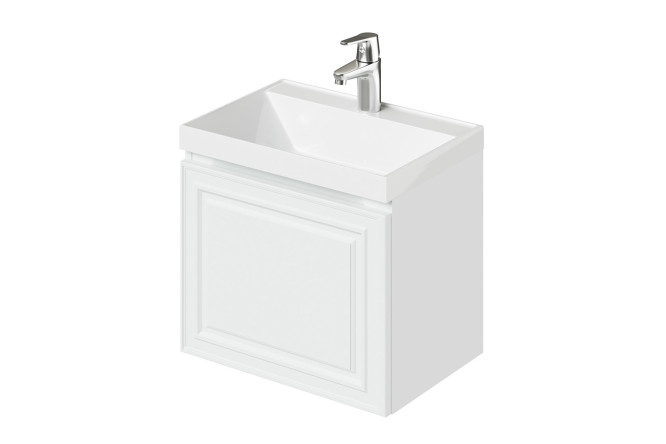 Изображение товара Тумба подвесная Verona 2.0 49.4 см, цвет каркаса белый матовый, фасада белый матовый