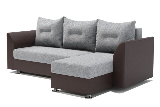 Изображение товара Угловой диван-кровать Ария Скала с механизмом Еврокнижка, размеры 225x78x150 см
