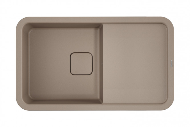 Изображение товара Врезная кухонная мойка с крылом OMOIKIRI Tasogare 86-SA 86х51 см бежевый