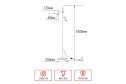 Светильник напольный IN HOME Тho 25x150x25 см, GU10