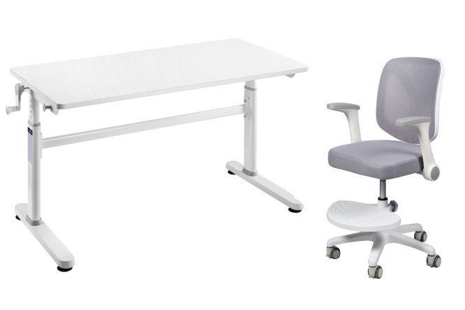 Комплект парта Imparare Grey + кресло FunDesk LST9 Grey