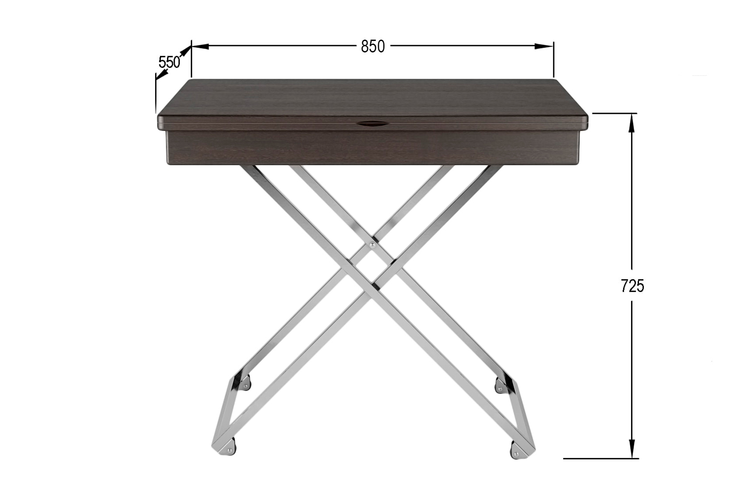 Стол универсальный трансформируемый андрэ хром