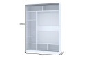 Шкаф-купе Home 160х229,5 см, белый, с одним зеркалом