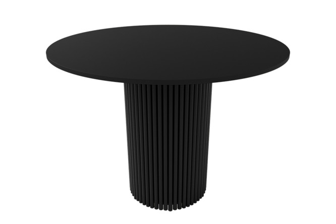 Изображение товара Стол Trubis Wood с трубчатым подстольем 110x75x110 см модерный дизайн