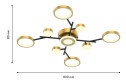 Светильник потолочный FAVOURITE Hybrid 15 кв.м., 80x8x80 см, LED