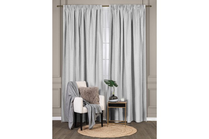 Изображение товара Штора на ленте DAILY by T Моника 200х270 см серый блэкаут