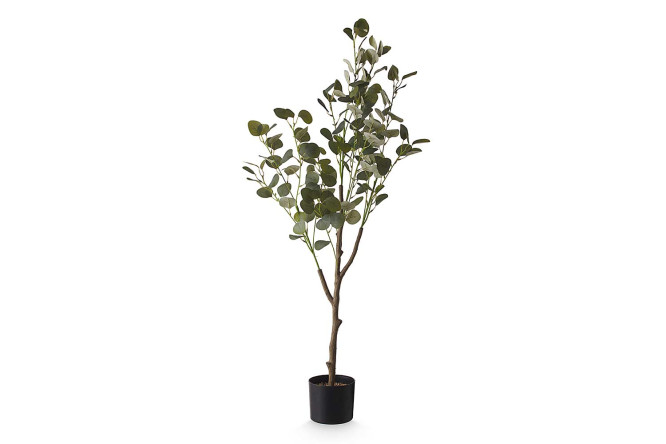 Изображение товара Искусственное растение Эвкалипт в пластмассовом кашпо 33х33 см