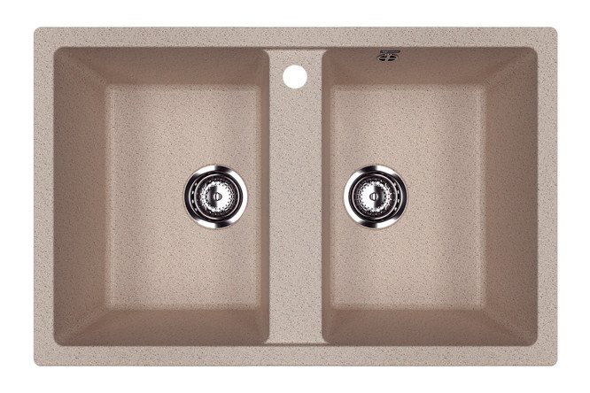 Изображение товара Врезная кухонная мойка ULGRAN u-608 из искусственного камня 77x50x19 см