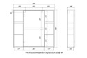 Зеркальный шкаф подвесной Sanstar Тоскана 80 410.1-2.4.1. 79.9х72.9х14.8 см, Универсальный