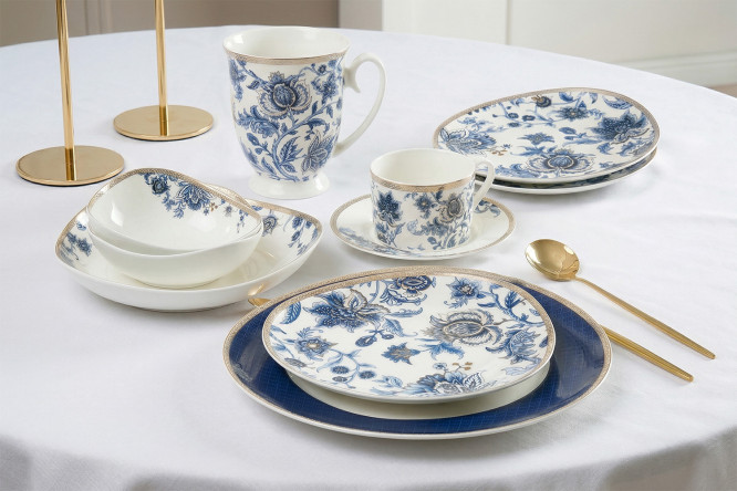Набор тарелок Mandarin decor Antique Flora 2 шт., Фарфор