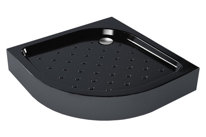 Изображение товара Душевой поддон Classic N 900 black 90х16х90 см АБС-пластик и акрил