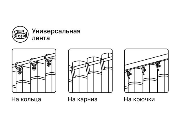 Тюль Рельеф 145х300 см, 1 шт., цвет серо-голубой