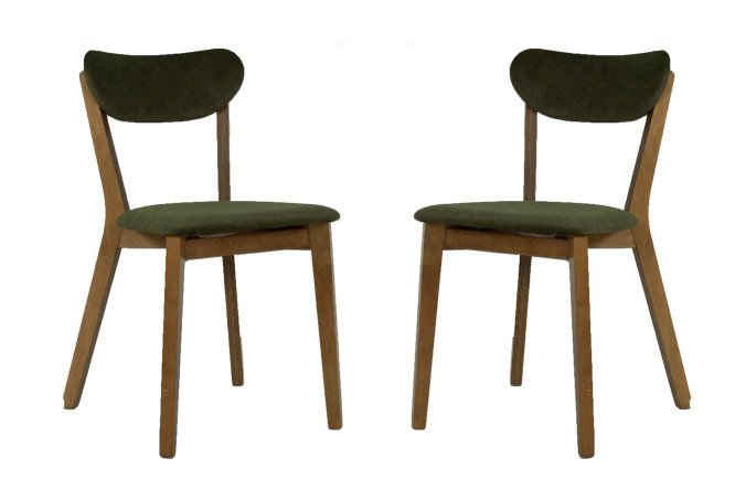 Изображение товара Комплект стульев Моника 43.5х78х51.5 см из велюра и бука