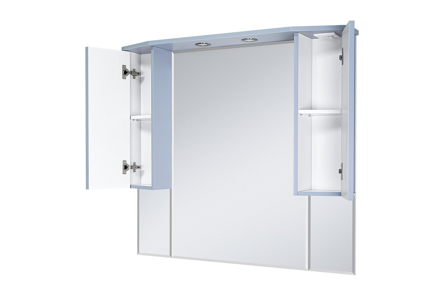 Зеркало-шкаф Терра 110 П-Тер02110-0501 с LED-подсветкой 110х100х21 см, Универсальный