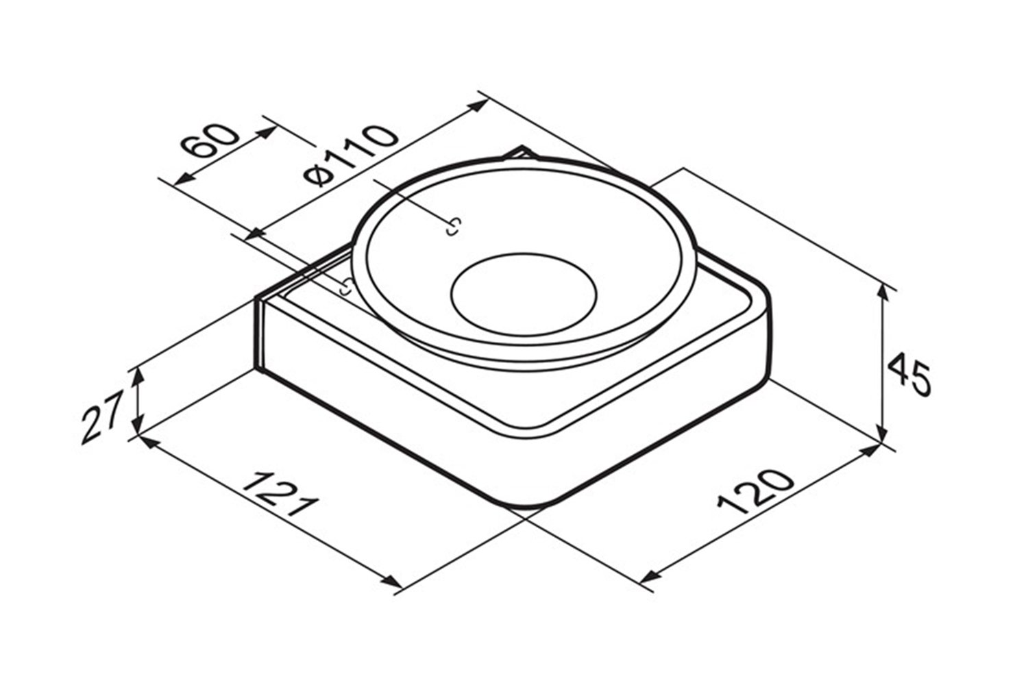 Стеклянная мыльница DAMIXA Jupiter DA7734200