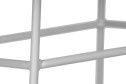 Стул барный DOBRIN Frank 45.5х87х45.5 см, цвет сидушки светло-серый, ножек светло-серый
