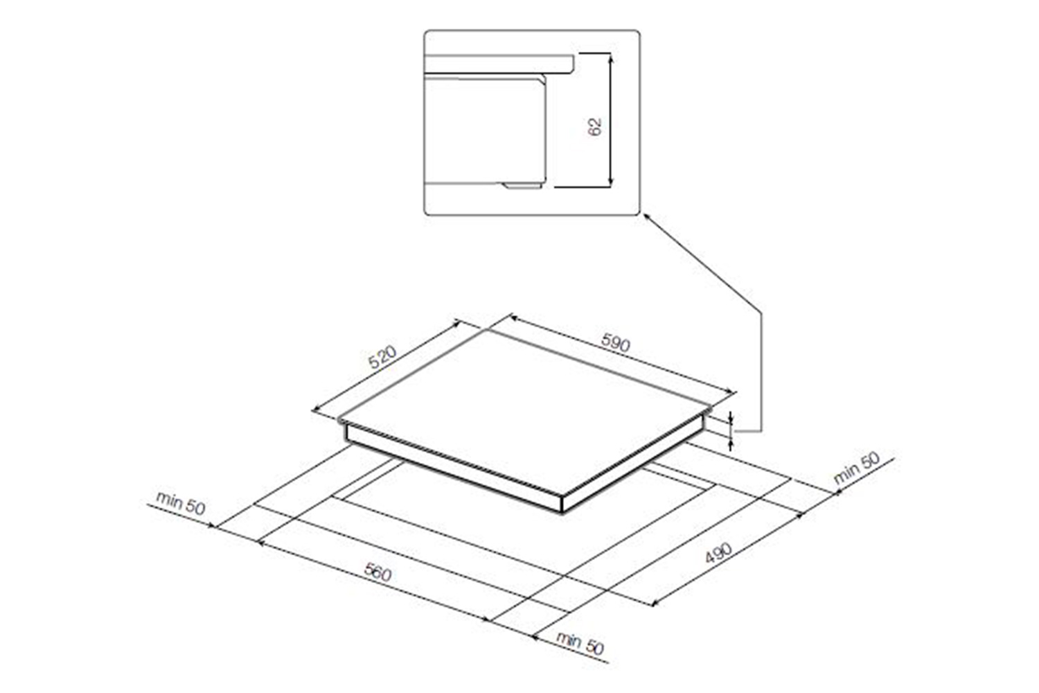 Индукционная варочная панель IK 601