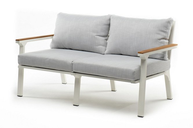 Изображение товара Диван 2-местный Concorde цвет белый, натуральный тик