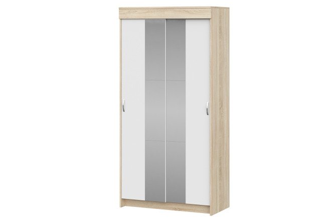 Изображение товара Шкаф-купе с зеркалами Бассо 100х202х50 см