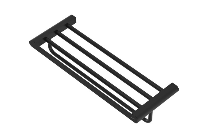 Полка для полотенец со штангой 60 см Schwarz 7781 60x11.9x22.6 см
