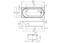 Ванна пристенная AM.PM X-Joy W94A-170-075W-A 170x75 см