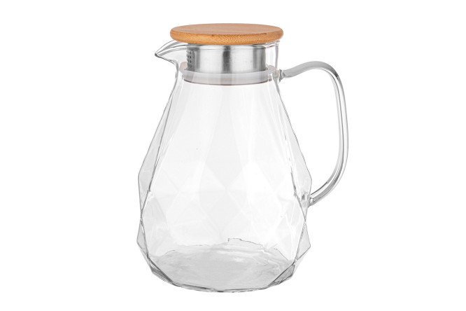 Изображение товара Кувшин AGNESS Native 1,2 л стекло и бамбук