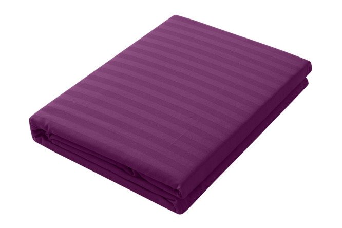 Простыня Stripe Premium Violet Страйп-сатин