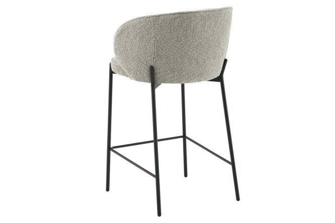 Стул барный Stool Group Тисдейл 56х94.5х56 см, цвет обивки светло-зелёный, ножек чёрный