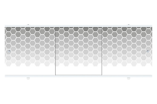 Изображение товара Экран под ванну Premium Collection Серая дымка ЭПS_006976 раздвижной 148х56 см