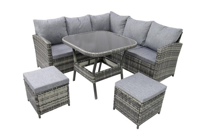 Изображение товара Набор мебели Аруба SFS096 цвет каркаса серый, отделки серый