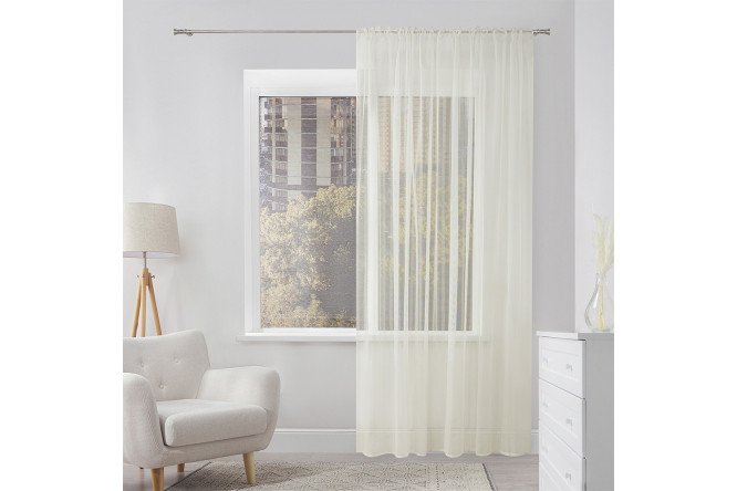 Изображение товара Тюль MICASA Lori 300х280 см, кремовый, 1 шт.
