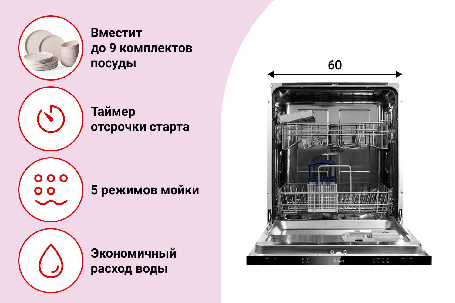 Встраиваемая посудомоечная машина PM 6052