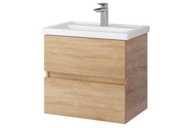 Изображение товара Тумба подвесная Sanstar Тоскана 391.1-1.4.1, Дуб Сонома Светлый, 56.4 см