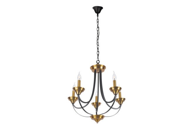 Изображение товара Подвесная люстра EUROSVET Lazzaro для 9 кв.м., размеры 62х61х62 см, цоколь E14