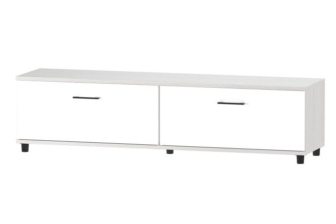 Изображение товара Тумба под ТВ Грэйс белый бриллиант с снежным ясенью 180х46,4х44,2 см