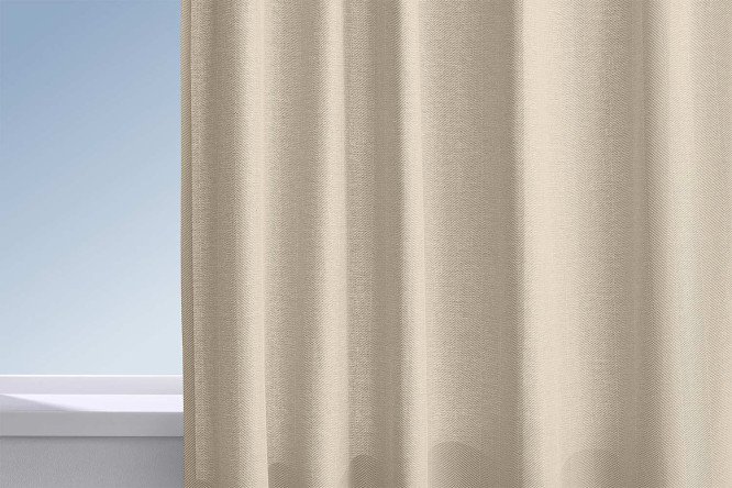 Изображение товара Штора HOFF Акварель 145х300 см бежевый жаккард универсальная крепление