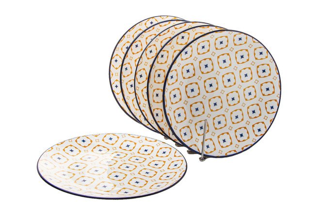 Изображение товара Набор тарелок Elrington Mila airy 6 шт. керамика, посуда для СВЧ и посудомоечной машины