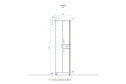 Пенал-колонна напольный STYLELINE 540 ЛС-00000371 Напольный, 54х191х30 см, Универсальный