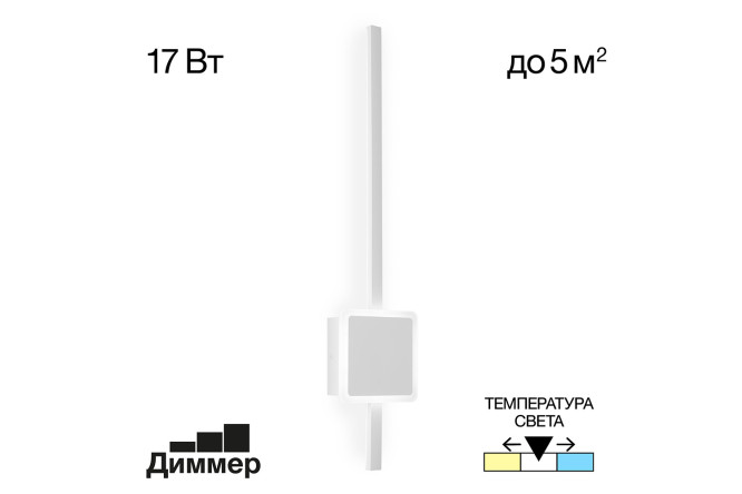 Бра LED CITILUX Стиг 5 кв.м, LED
