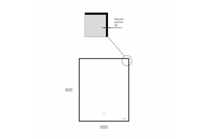 Фото 7 Зеркало с LED-подсветкой BOND Куб M36ZE-6080 60х80 см