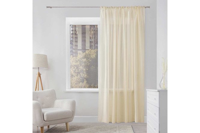 Изображение товара Тюль MICASA Elora 300х280 см экрю универсальная лента