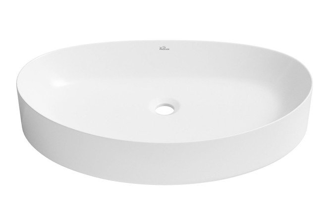 Изображение товара Накладная раковина Belle spa 2.0 64х12.5х40 см фарфор белый глянцевый