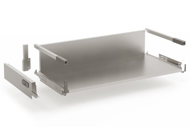 Выдвижной ящик высокий шкафа с push to open полного выдвижения Hettich InnoTech 76.8х14.4х47 см