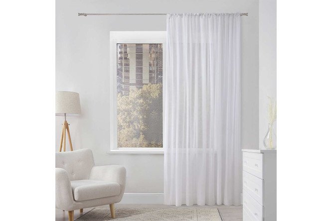 Изображение товара Тюль MICASA Elora 300х280 см, белый, 1 шт.