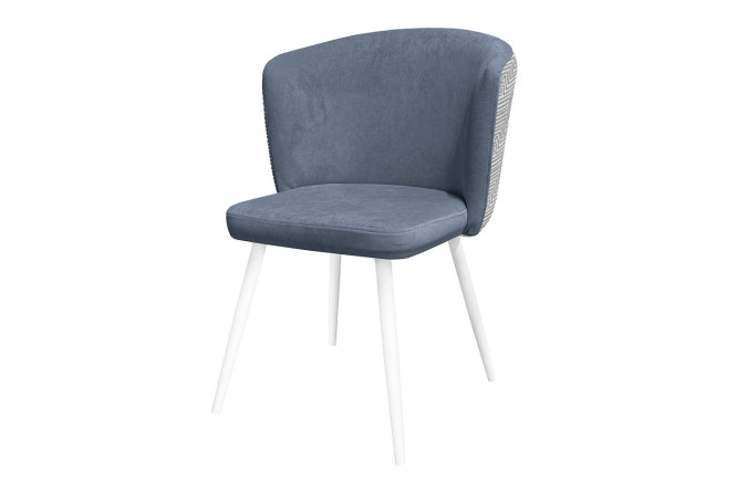 Изображение товара Стул Dallas 56,5х83х58 см с обивкой из велюра и металлическими ножками